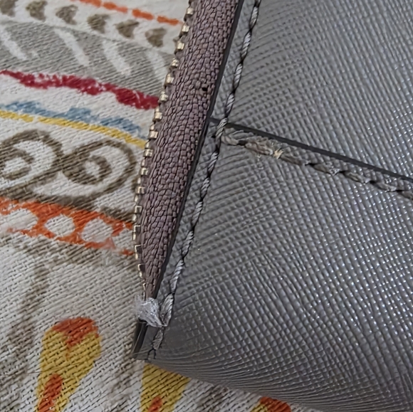 Marc Jacobs New York Gray Leather Wallet, Wristlet Strap - Picture 4 of 13